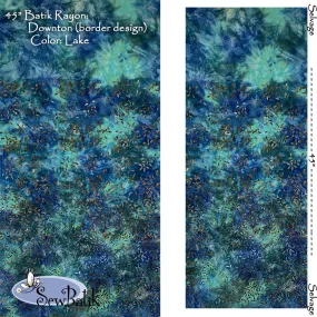 45" Rayon - Downton Border - Lake