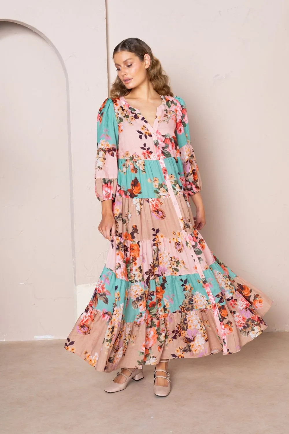 Adele Maxi Kimono Dress | Multi