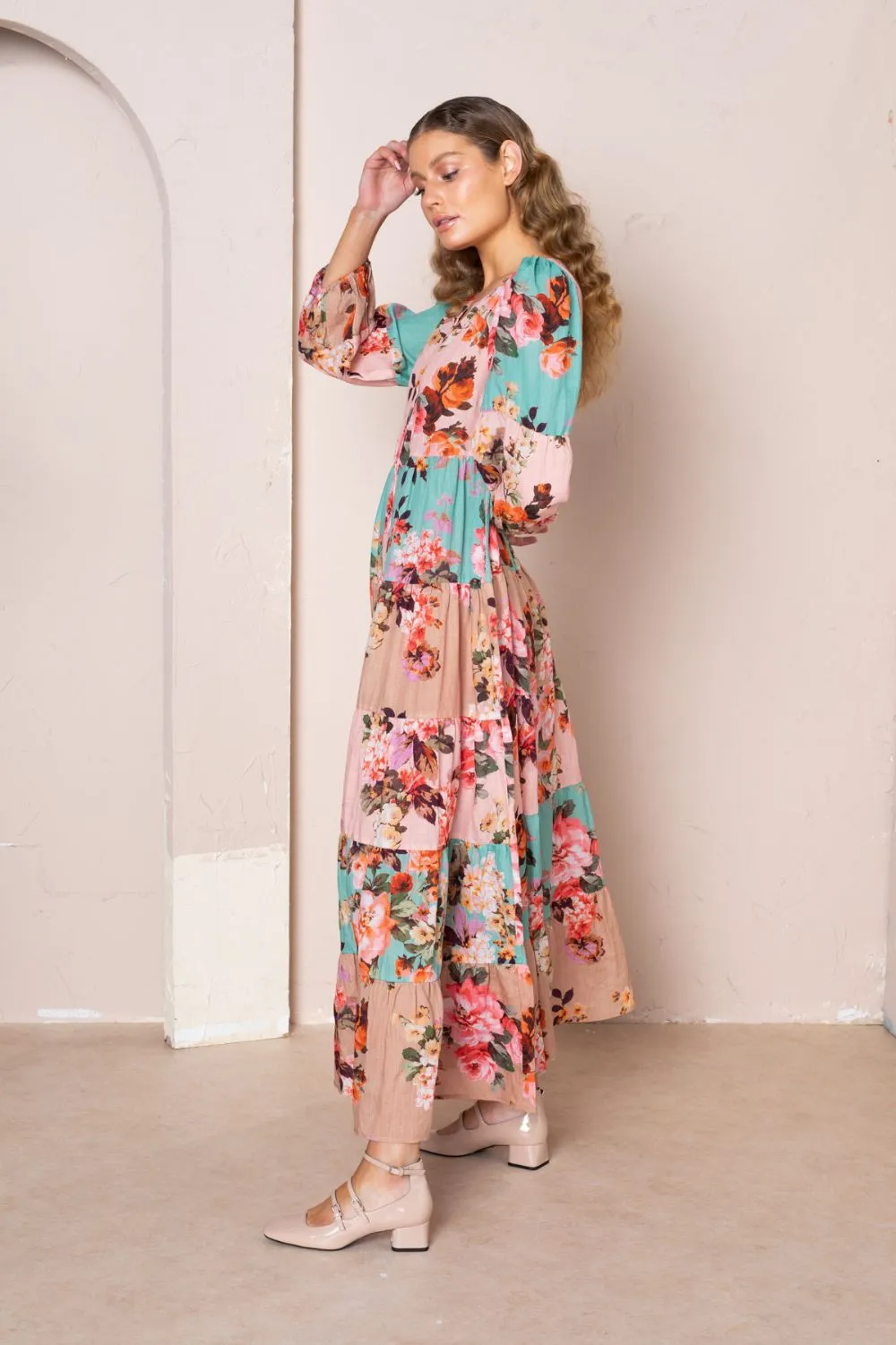 Adele Maxi Kimono Dress | Multi