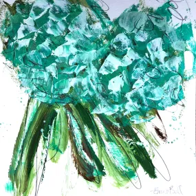 Aqua Hydrangeas I