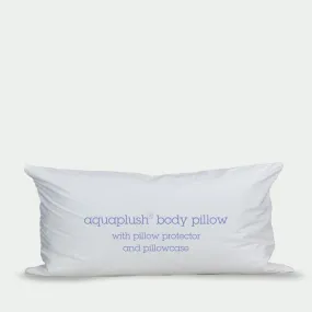 aquaplush® down alternative body pillow with pillow protector and pillowcase