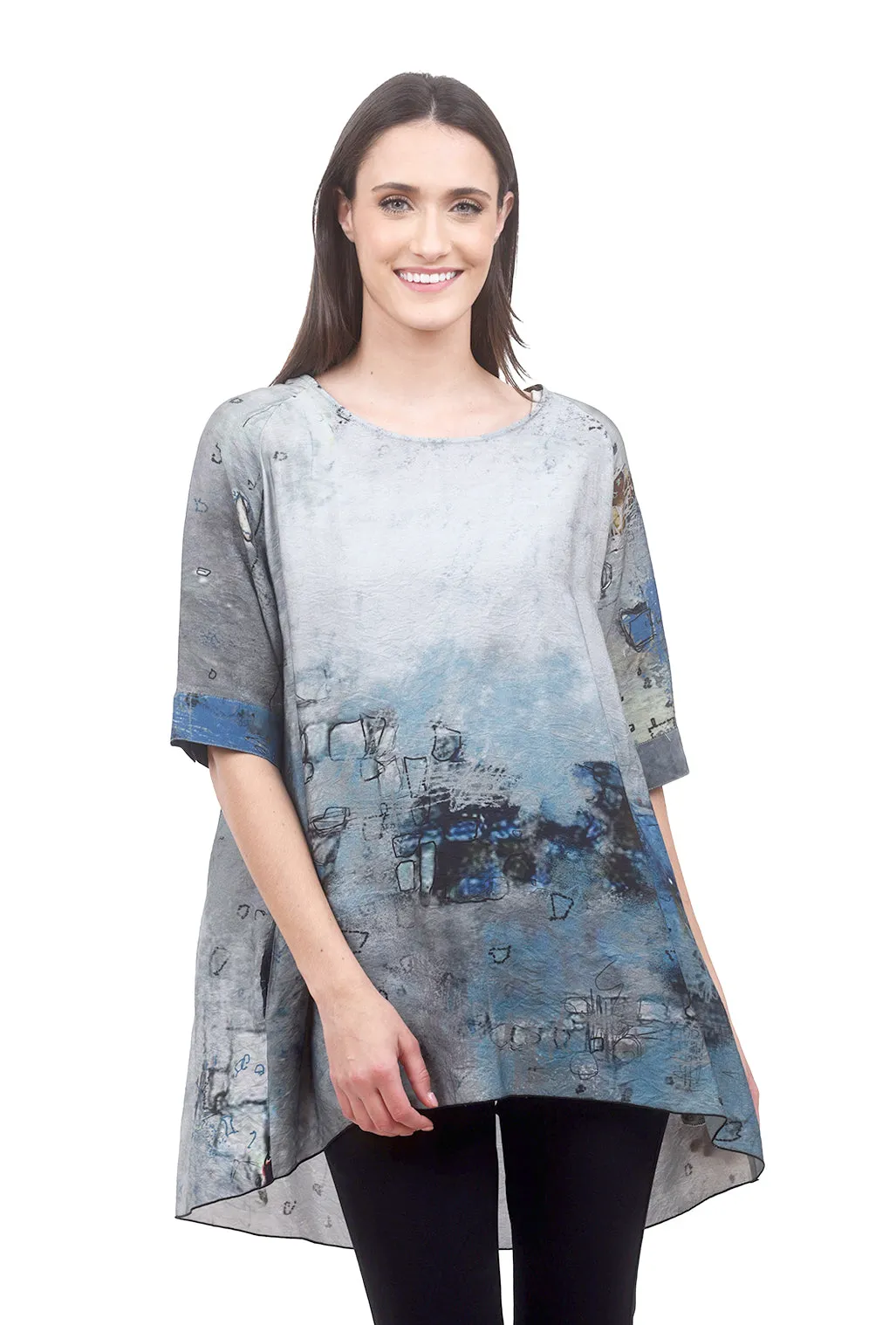 Artist Smocked Blouse, Blue