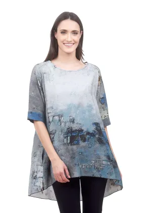 Artist Smocked Blouse, Blue