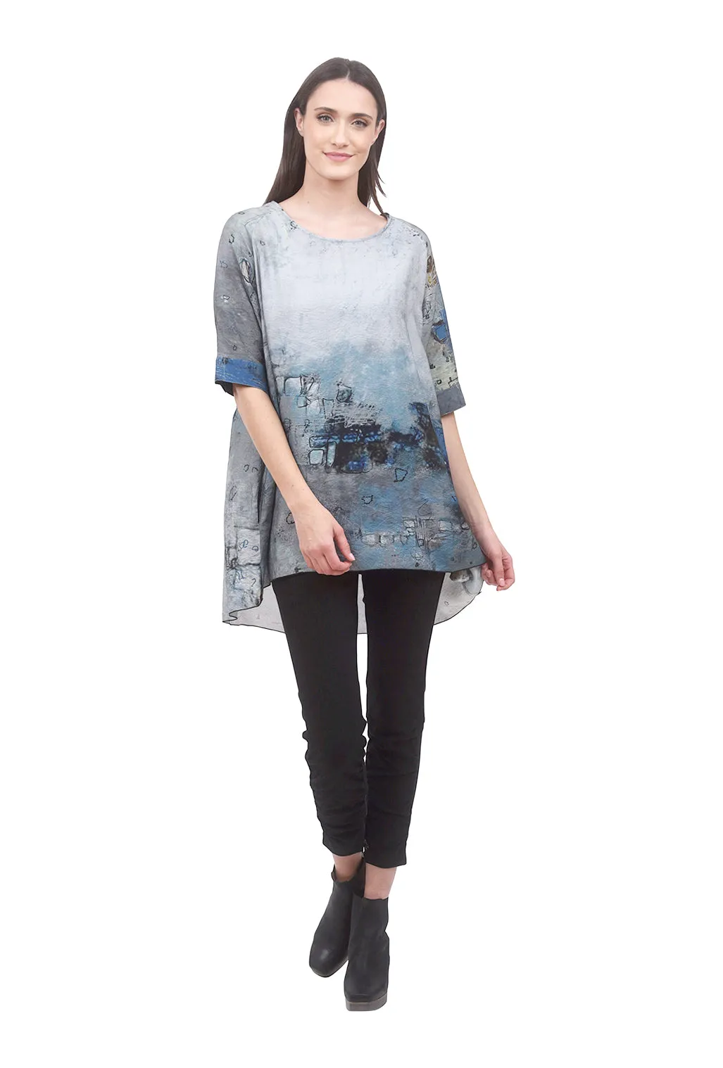 Artist Smocked Blouse, Blue