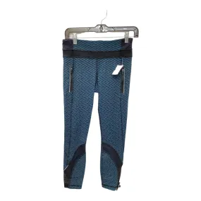Athletic Leggings By Lululemon In Black & Blue, Size: 6
