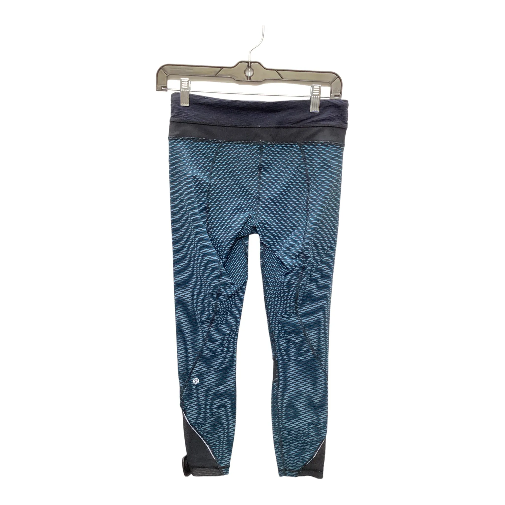 Athletic Leggings By Lululemon In Black & Blue, Size: 6