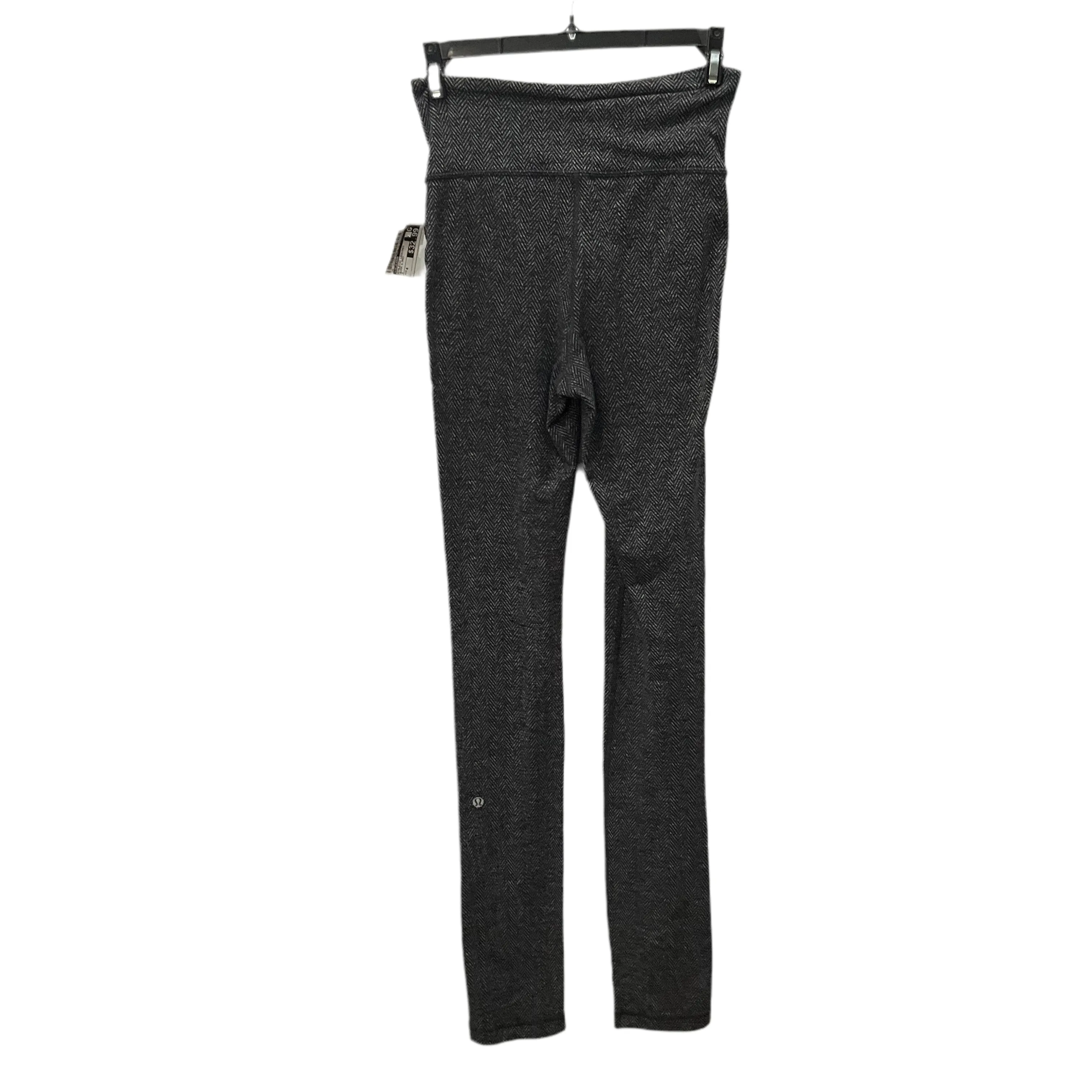 Athletic Leggings By Lululemon In Black & Grey, Size: 4