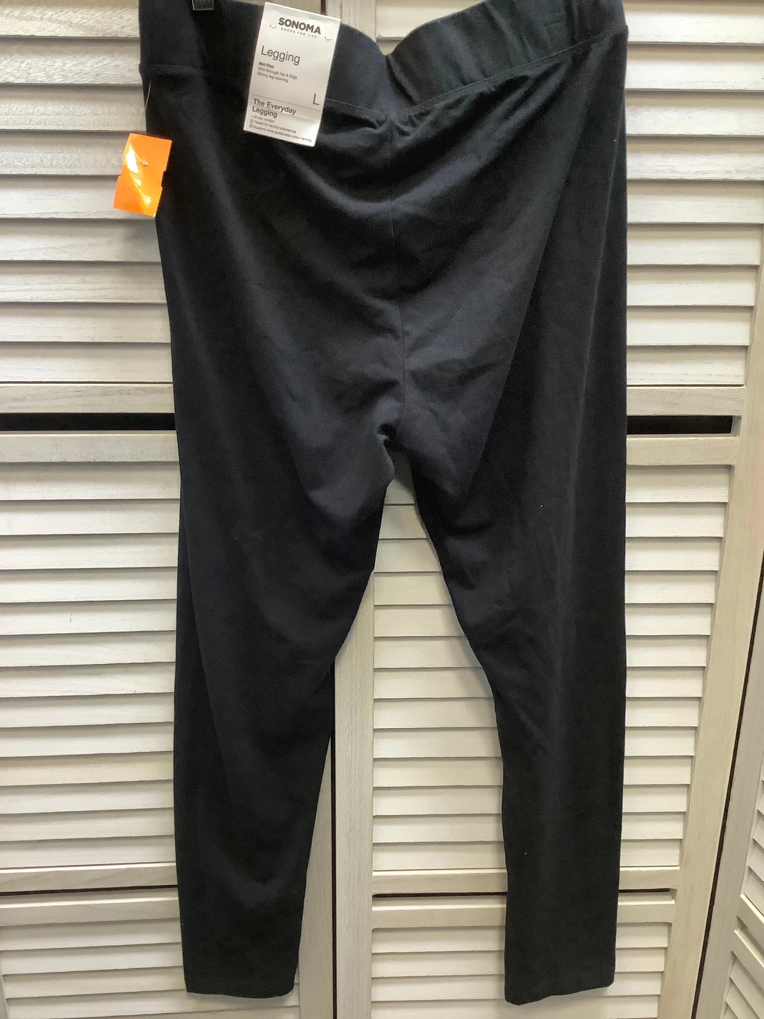 Athletic Leggings By Sonoma In Black, Size: L