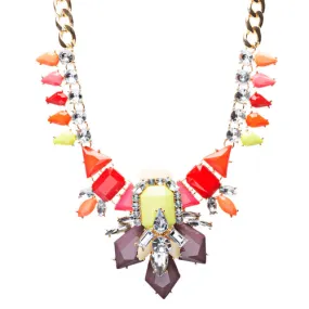 Audacious Trendy Crystal Rhinestone Statement Jewelry Necklace N73 Multi