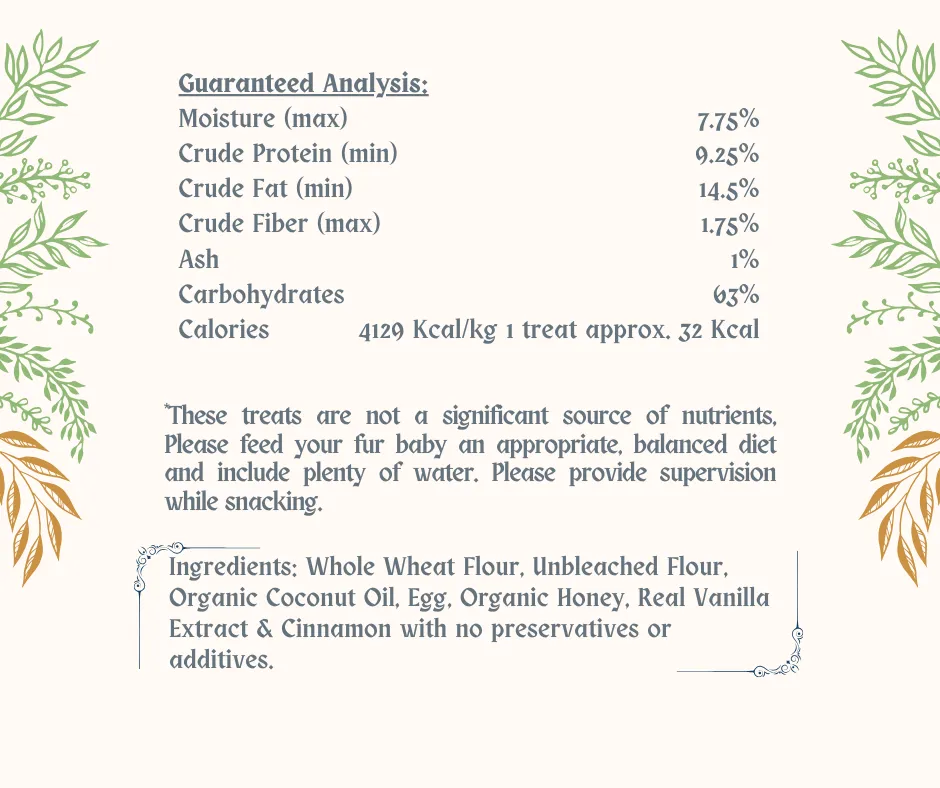Bear’s Honey-Grams -  All Natural Home Baked Dog Treats