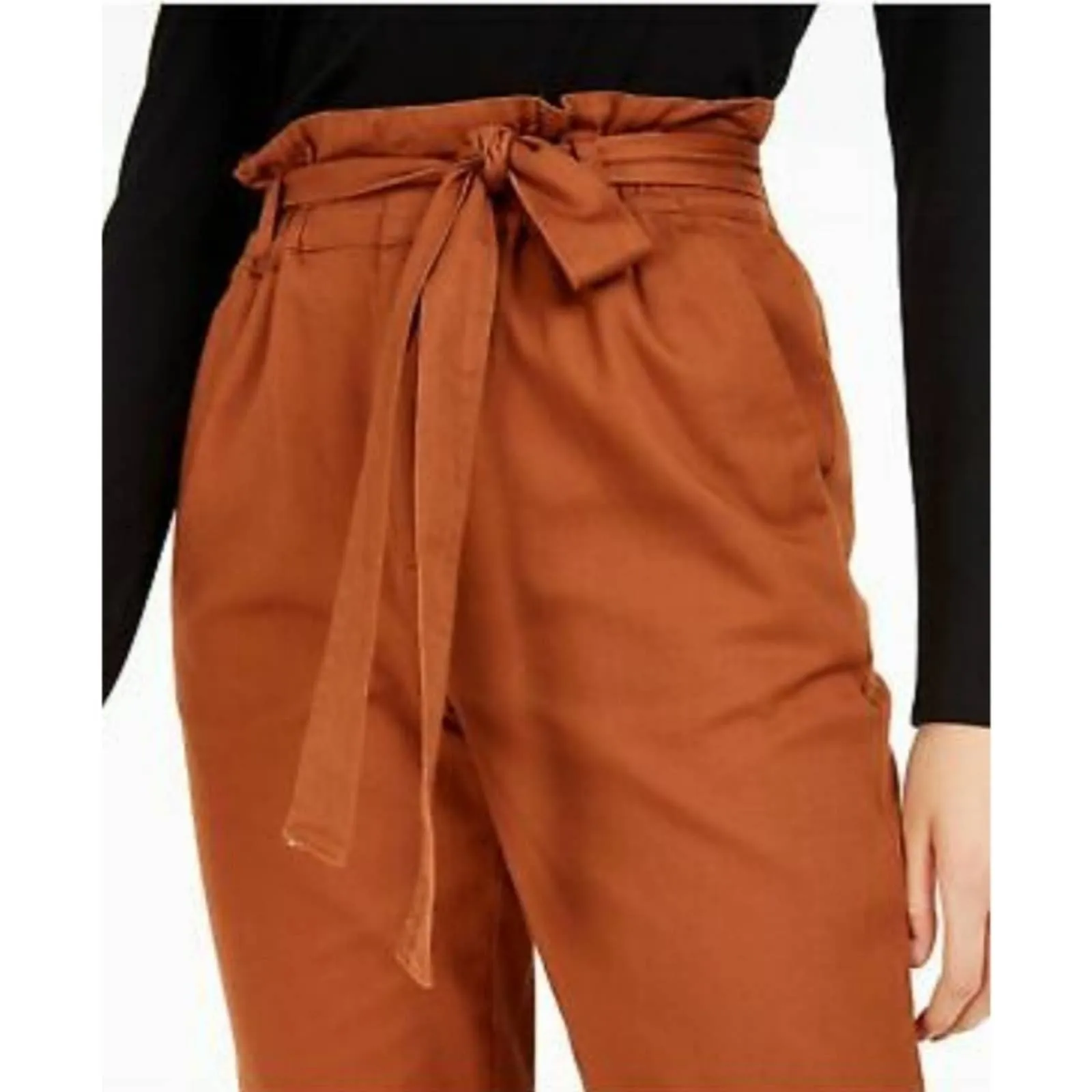 Becca Tilley x Bar III Paperbag Waist Cotton Pants
