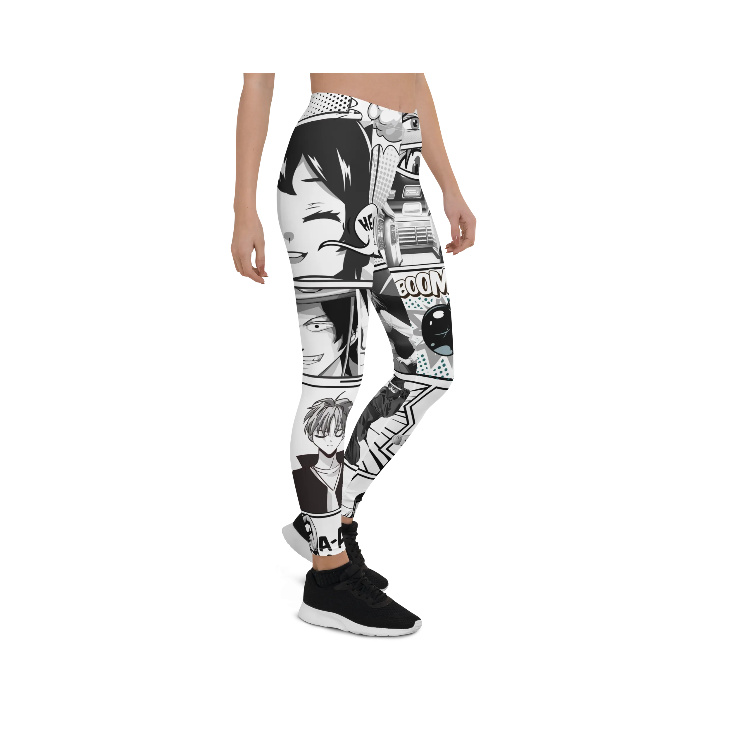 Black and White Comic Leggings
