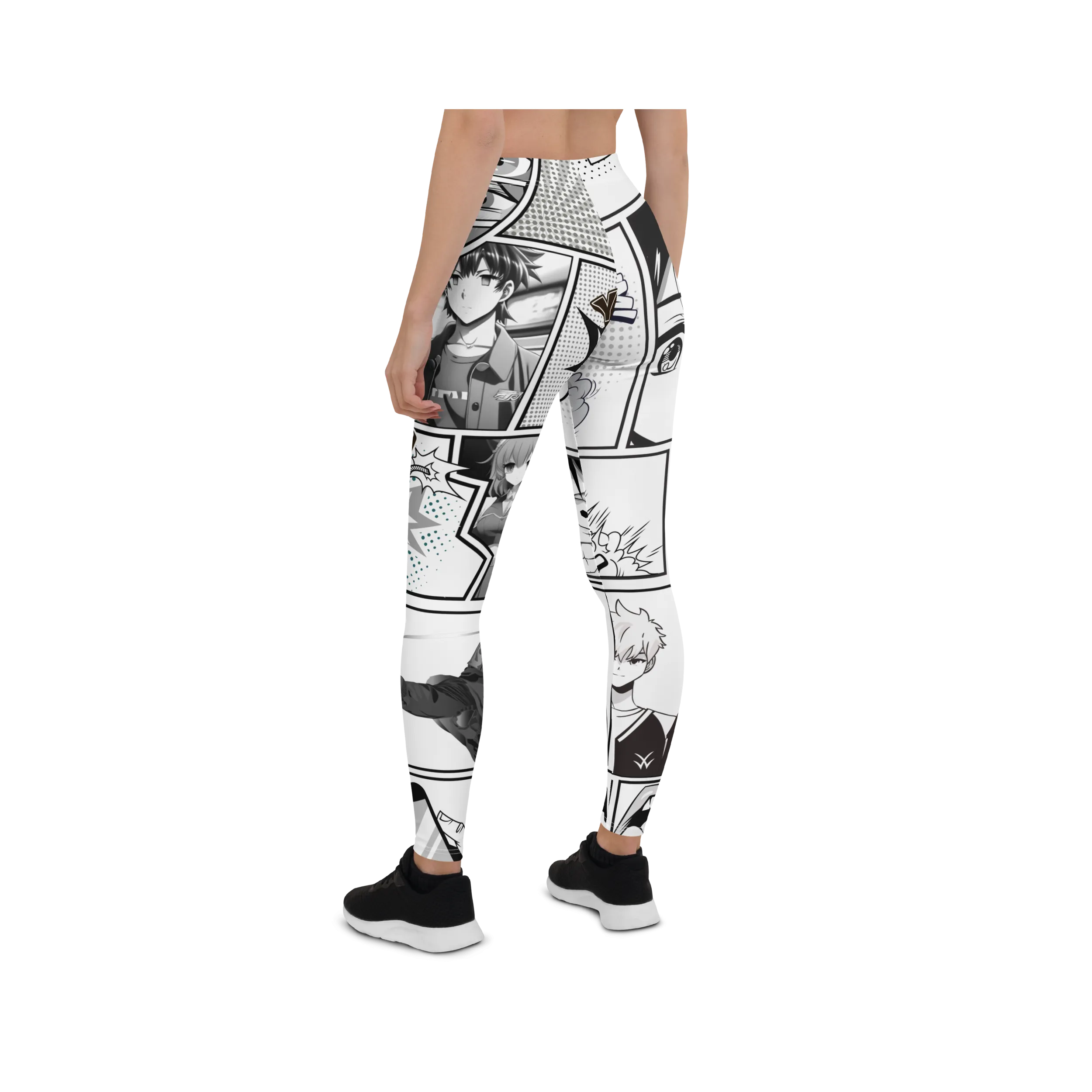 Black and White Comic Leggings
