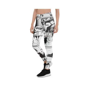 Black and White Comic Leggings