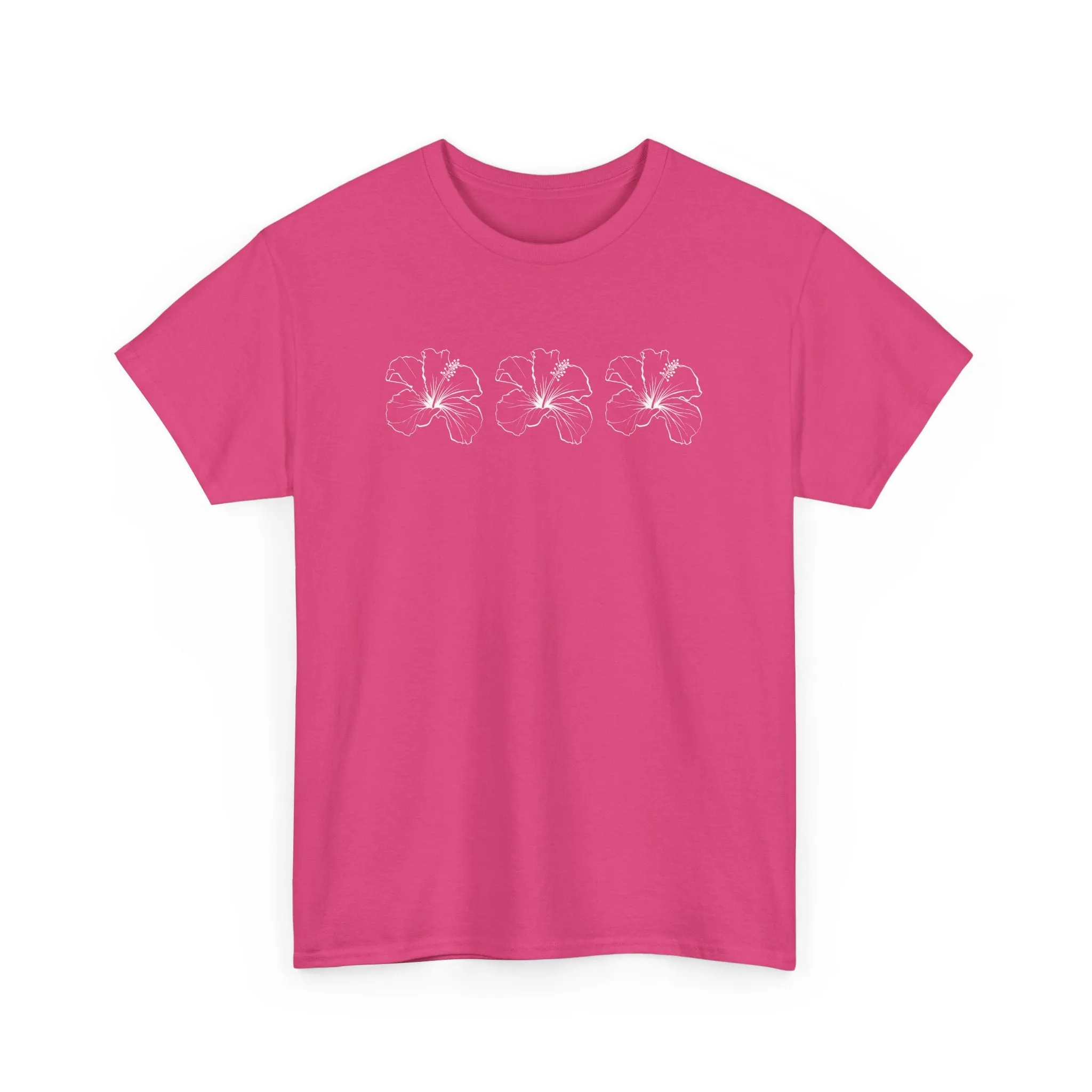 Boho Bloom Unisex Cotton Tee – Beachy Vibe in 16 Color