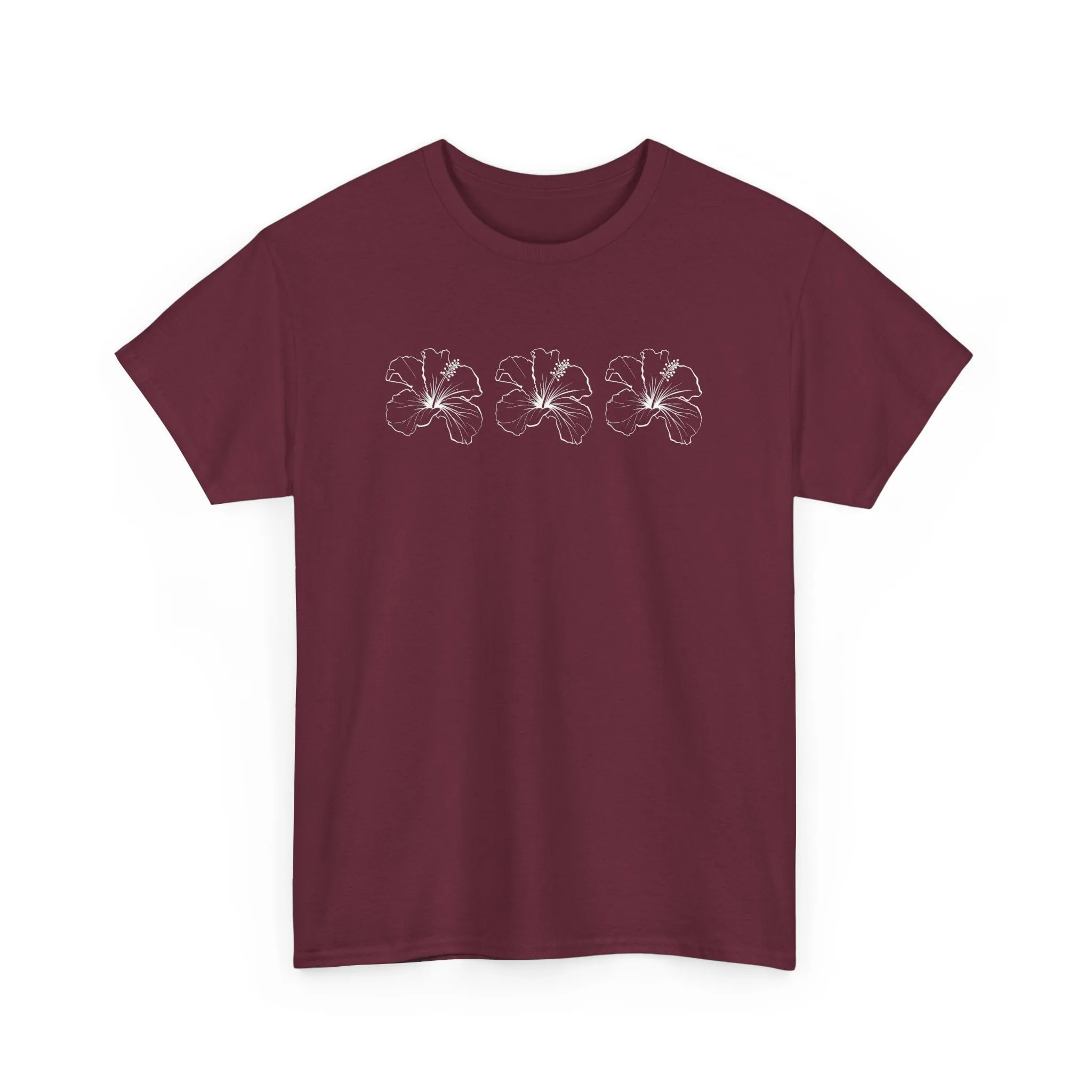 Boho Bloom Unisex Cotton Tee – Beachy Vibe in 16 Color