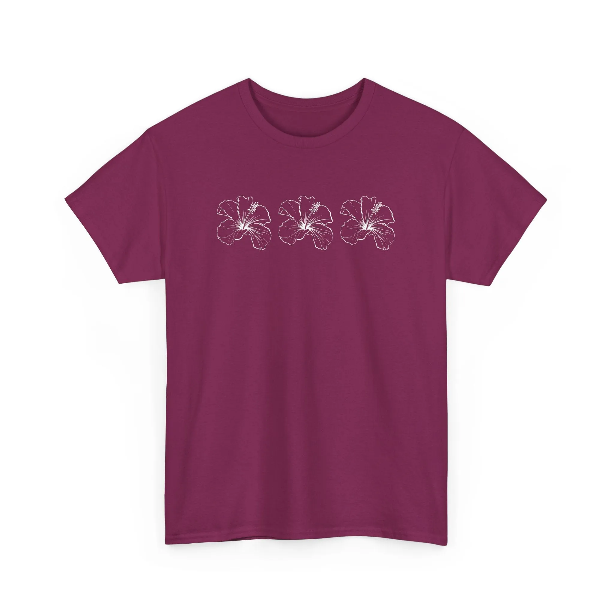 Boho Bloom Unisex Cotton Tee – Beachy Vibe in 16 Color
