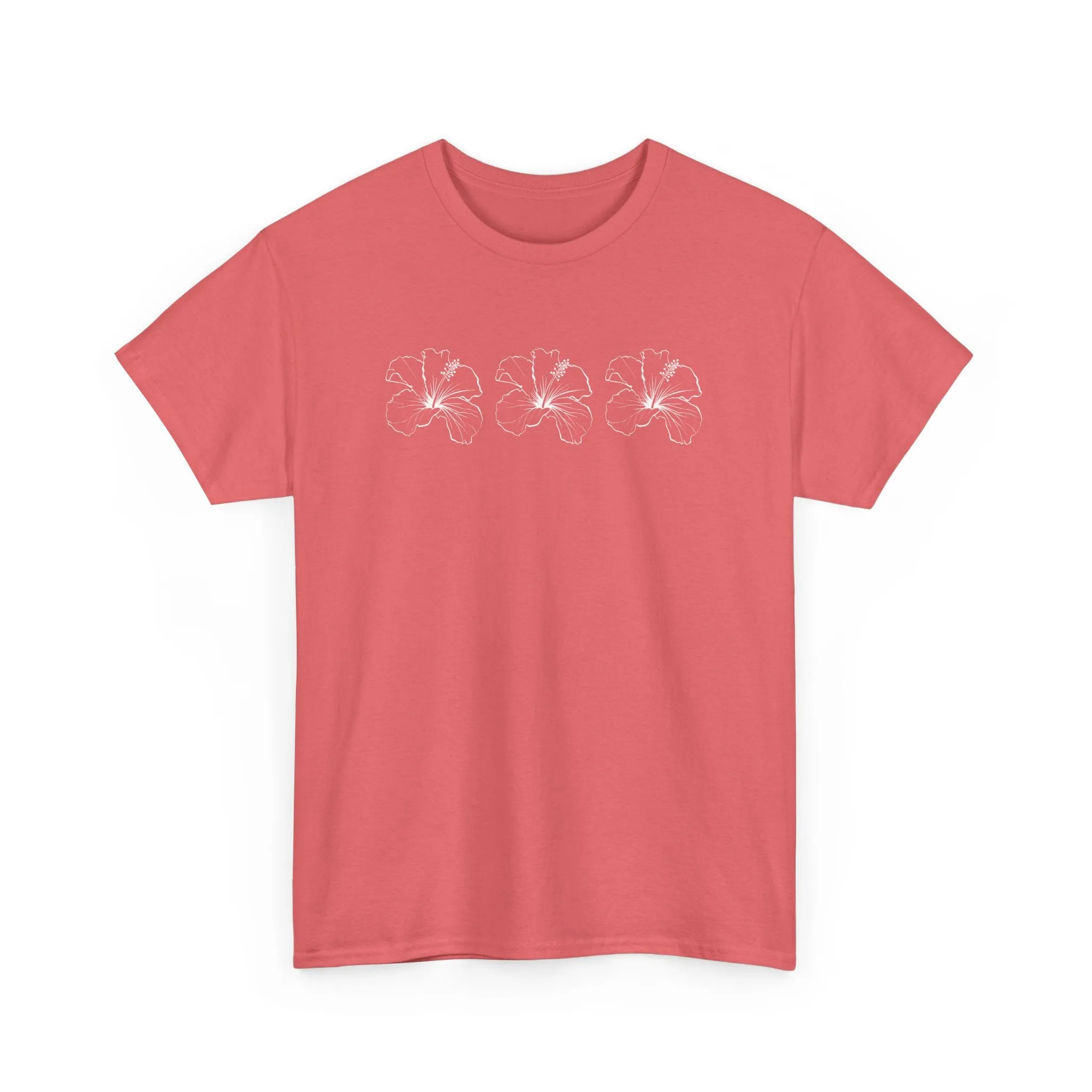 Boho Bloom Unisex Cotton Tee – Beachy Vibe in 16 Color