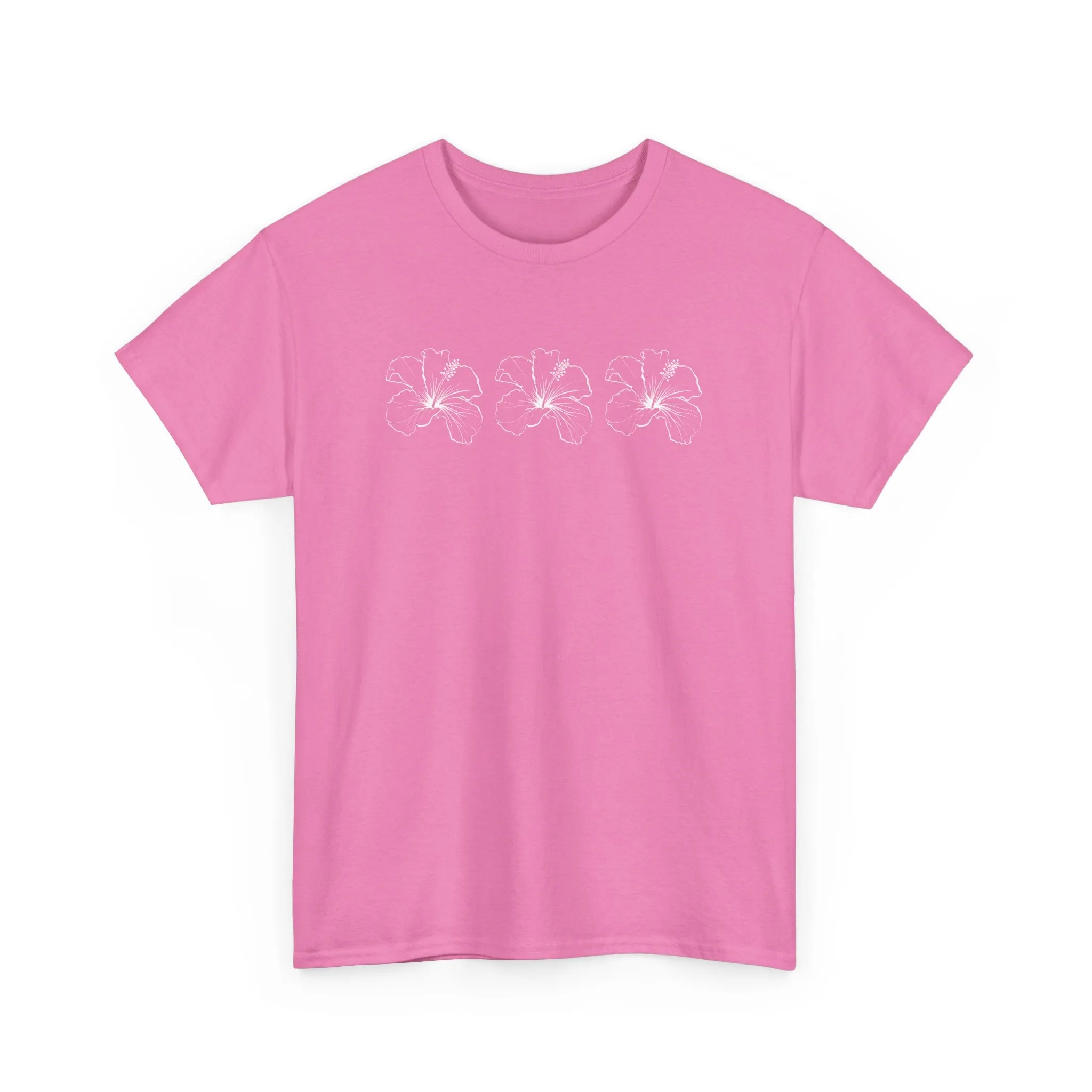 Boho Bloom Unisex Cotton Tee – Beachy Vibe in 16 Color