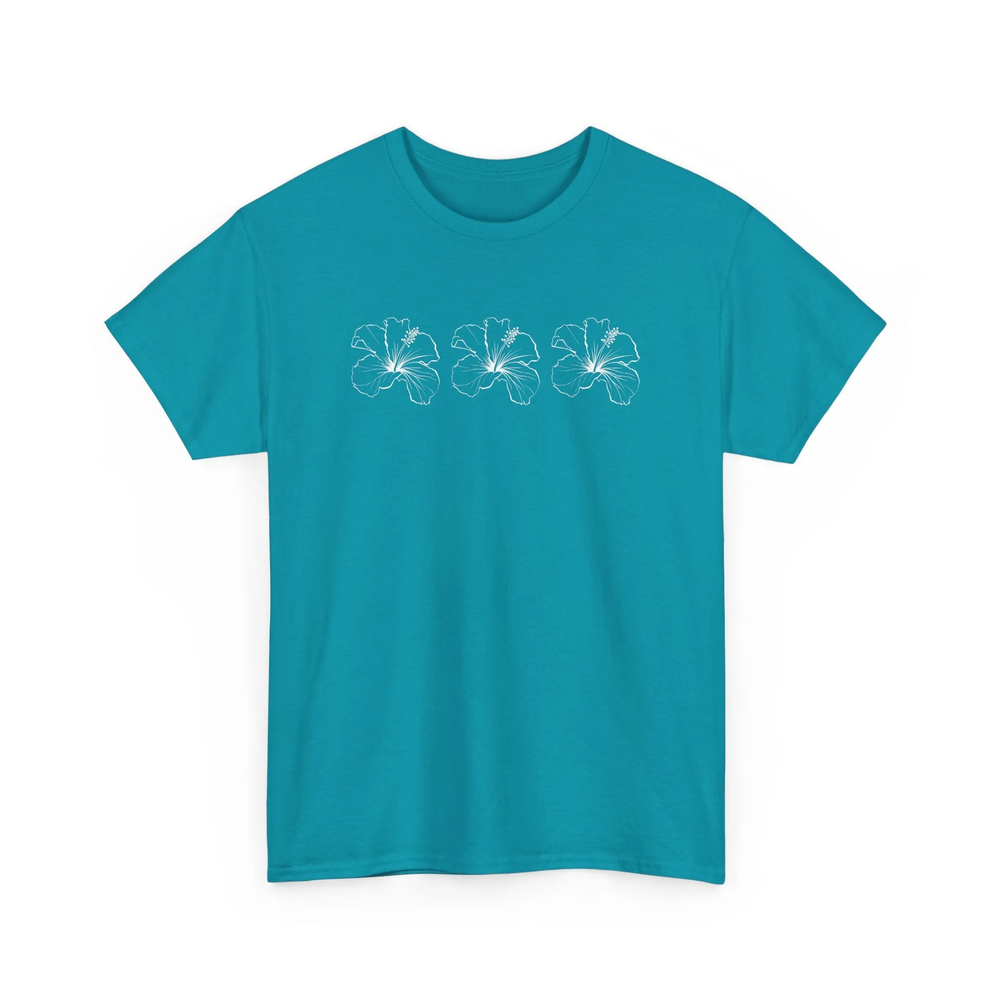 Boho Bloom Unisex Cotton Tee – Beachy Vibe in 16 Color