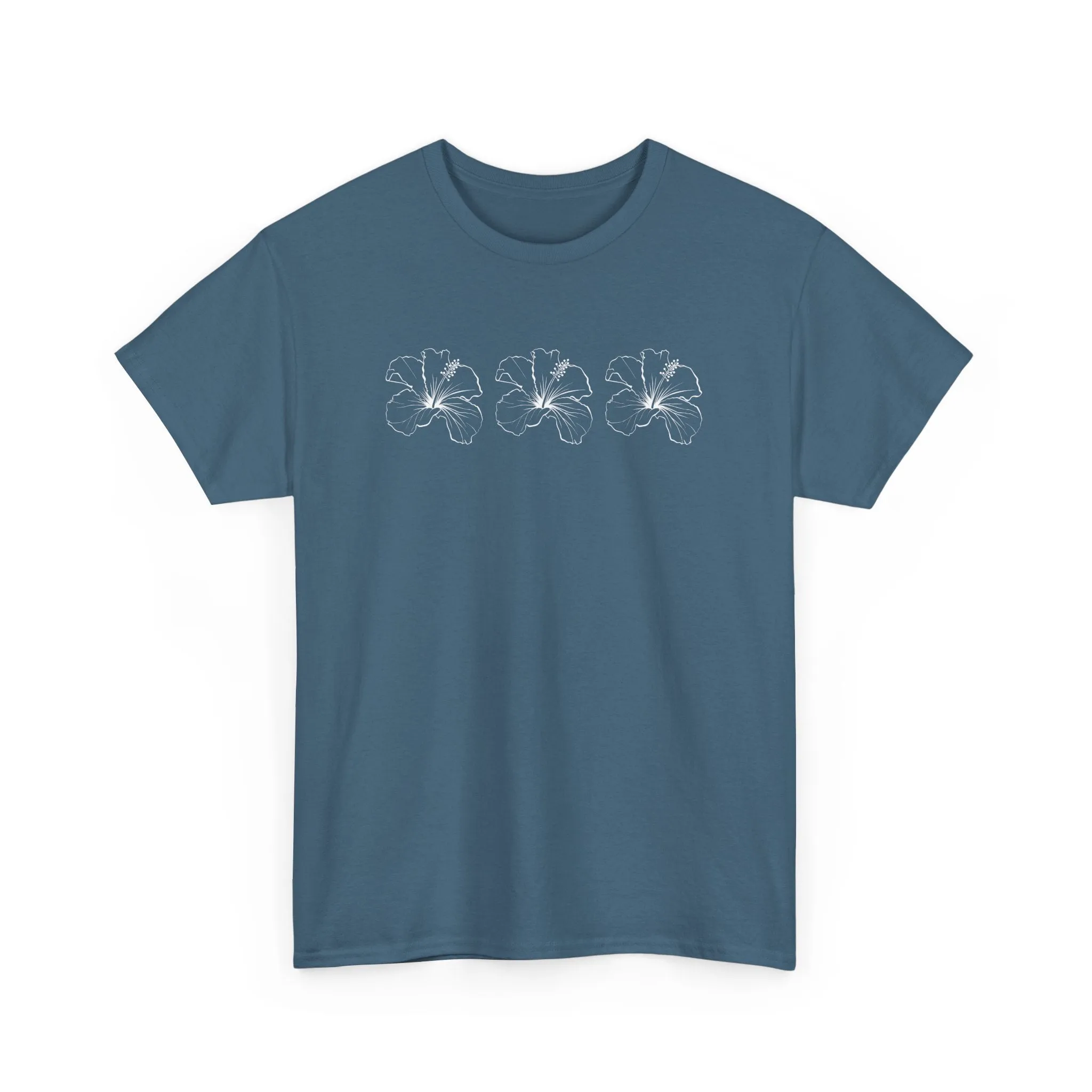 Boho Bloom Unisex Cotton Tee – Beachy Vibe in 16 Color