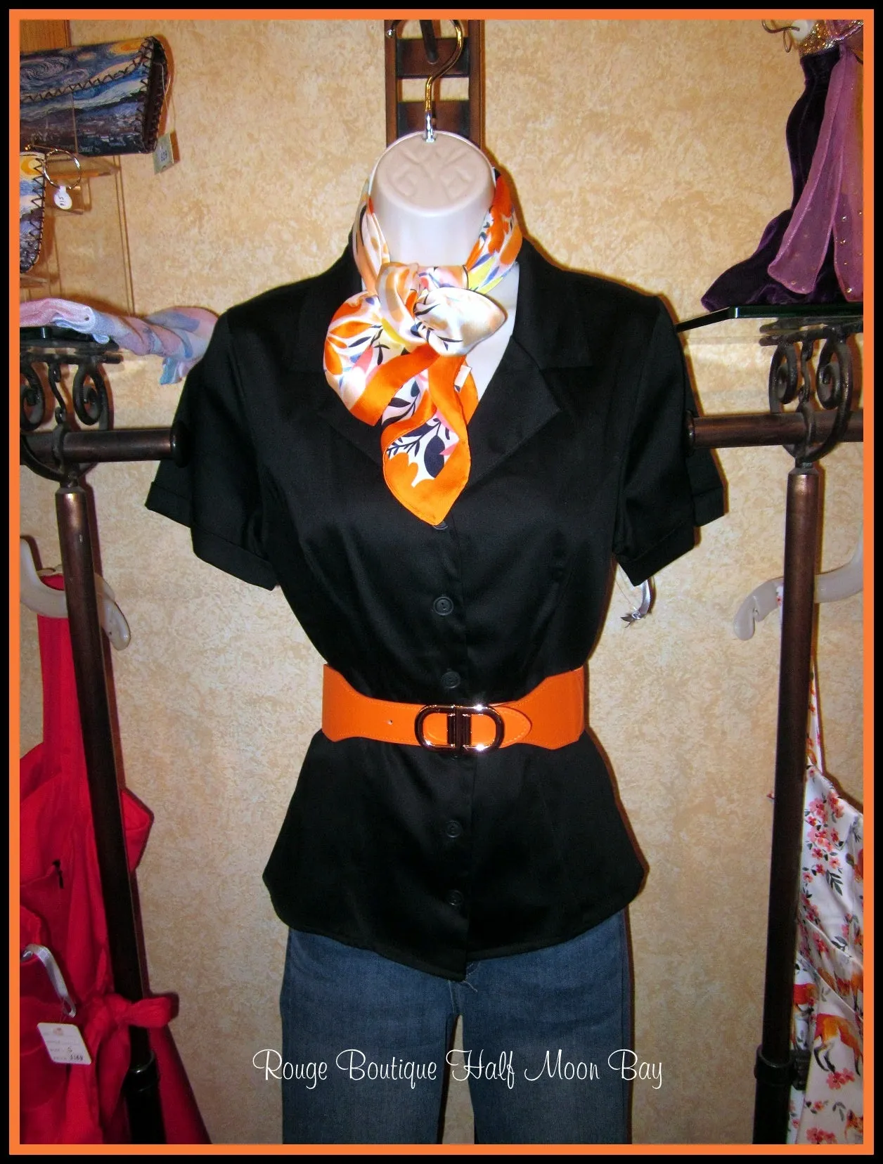 Button-down Top (black)