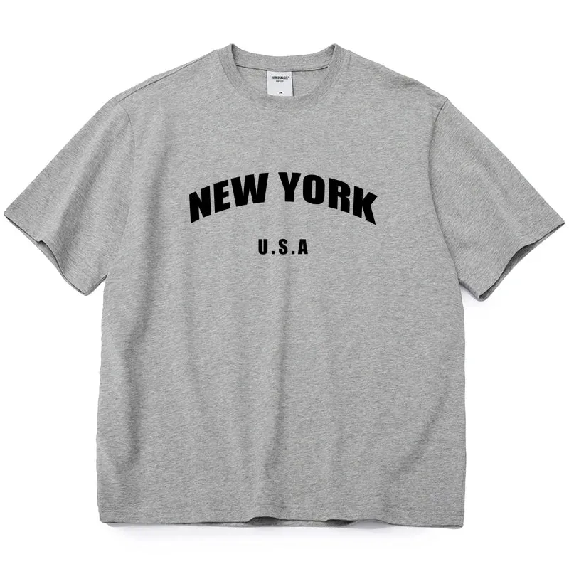 Casual NY Letter Plus Size T-Shirt