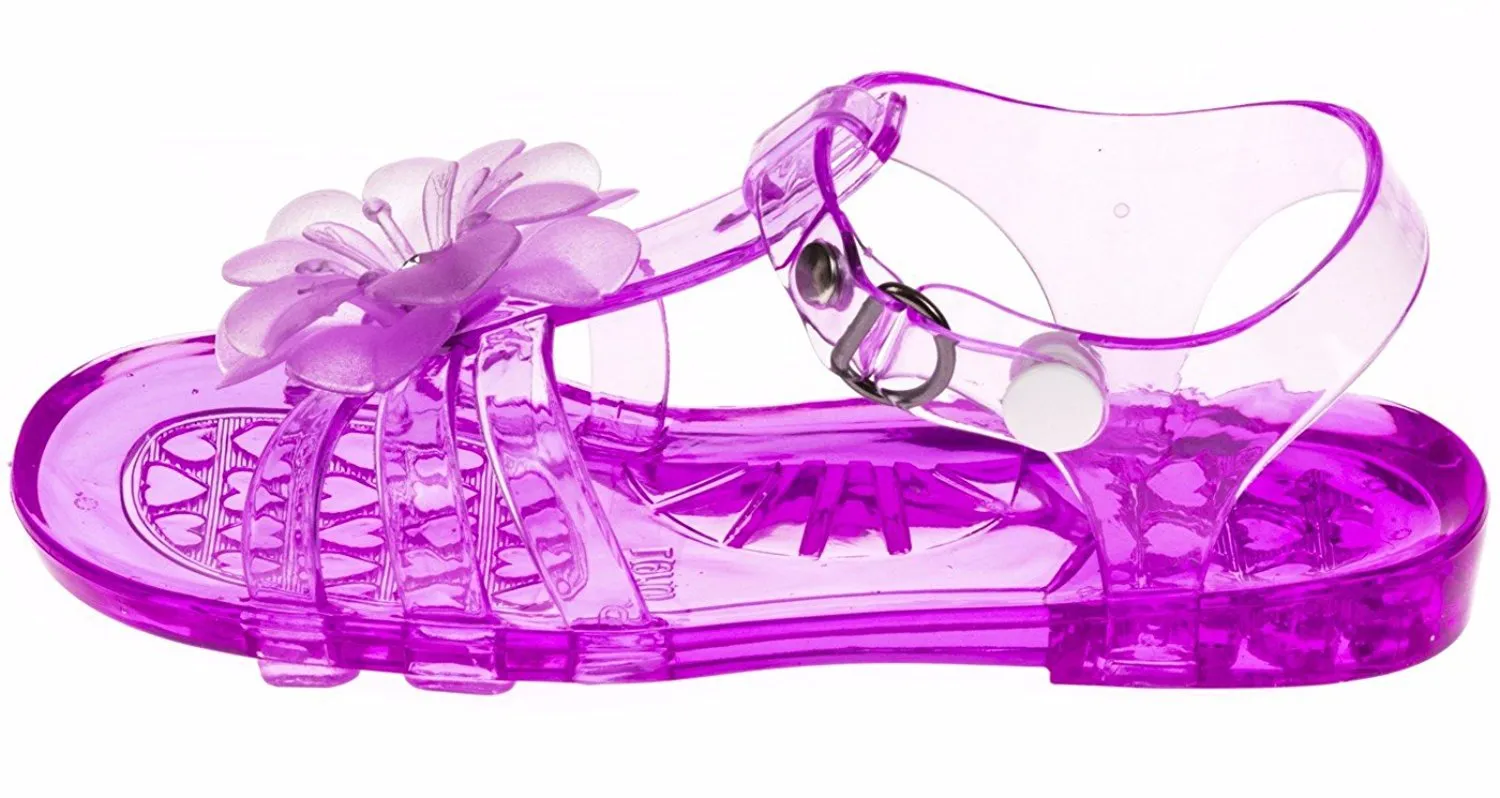 Chatties Toddler Girls Jelly Sandals - Purple, Size 9/10 (More Colors and Sizes Available)