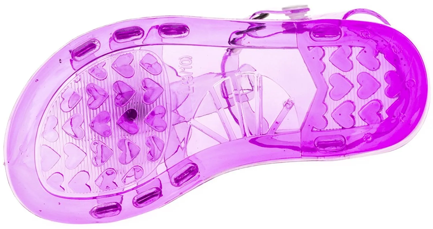 Chatties Toddler Girls Jelly Sandals - Purple, Size 9/10 (More Colors and Sizes Available)