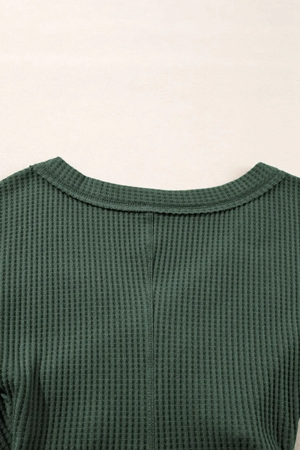 Chic blackish green ribbed bodysuit