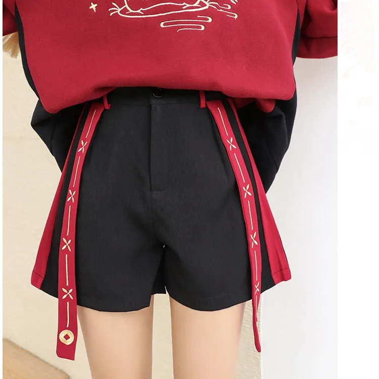 Chinese Trendy Rabbit Embroidery Hoodie