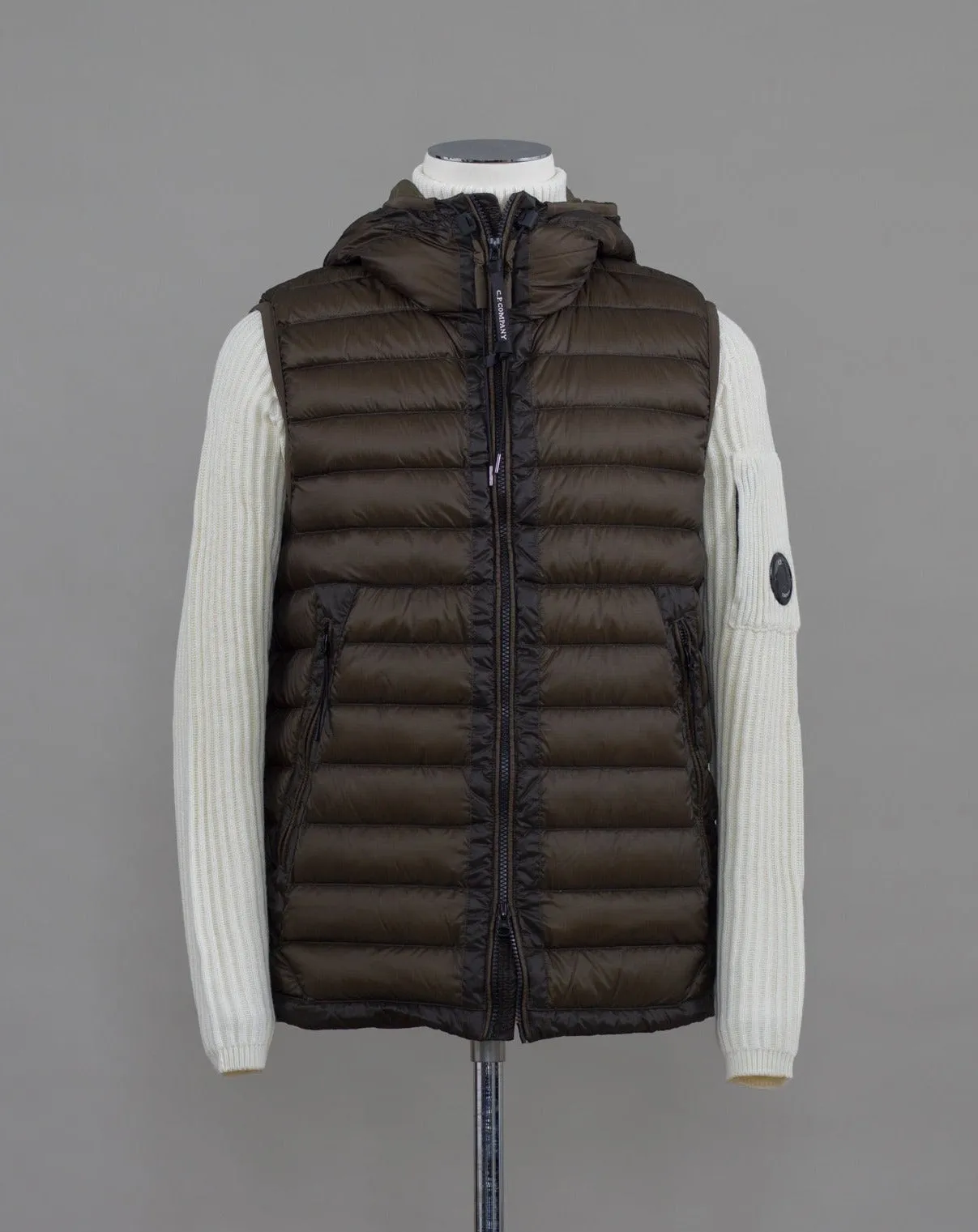 C.P. Company DD Shell Down Goggle Vest / Ivy Green