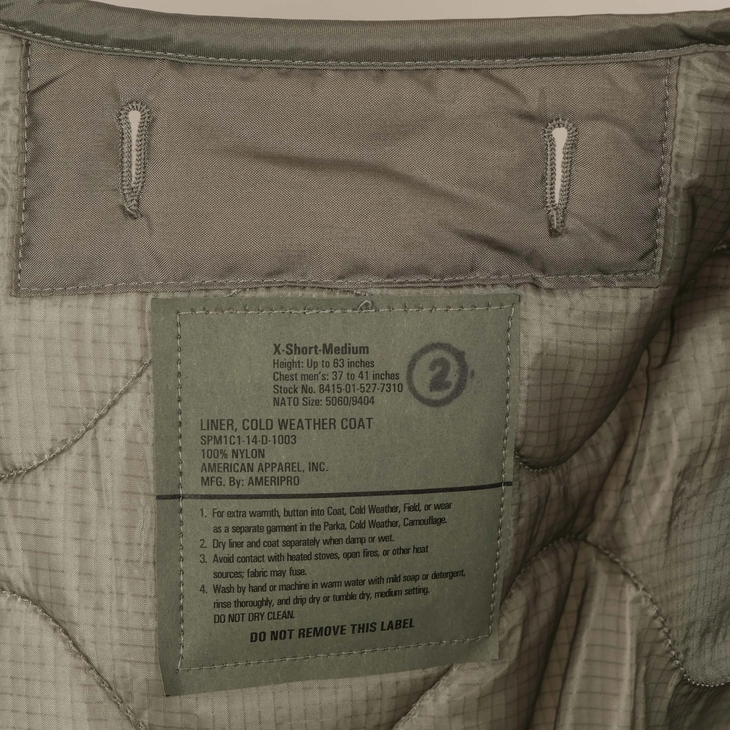 DEADSTOCK GREY DOWN LINER JACKET
