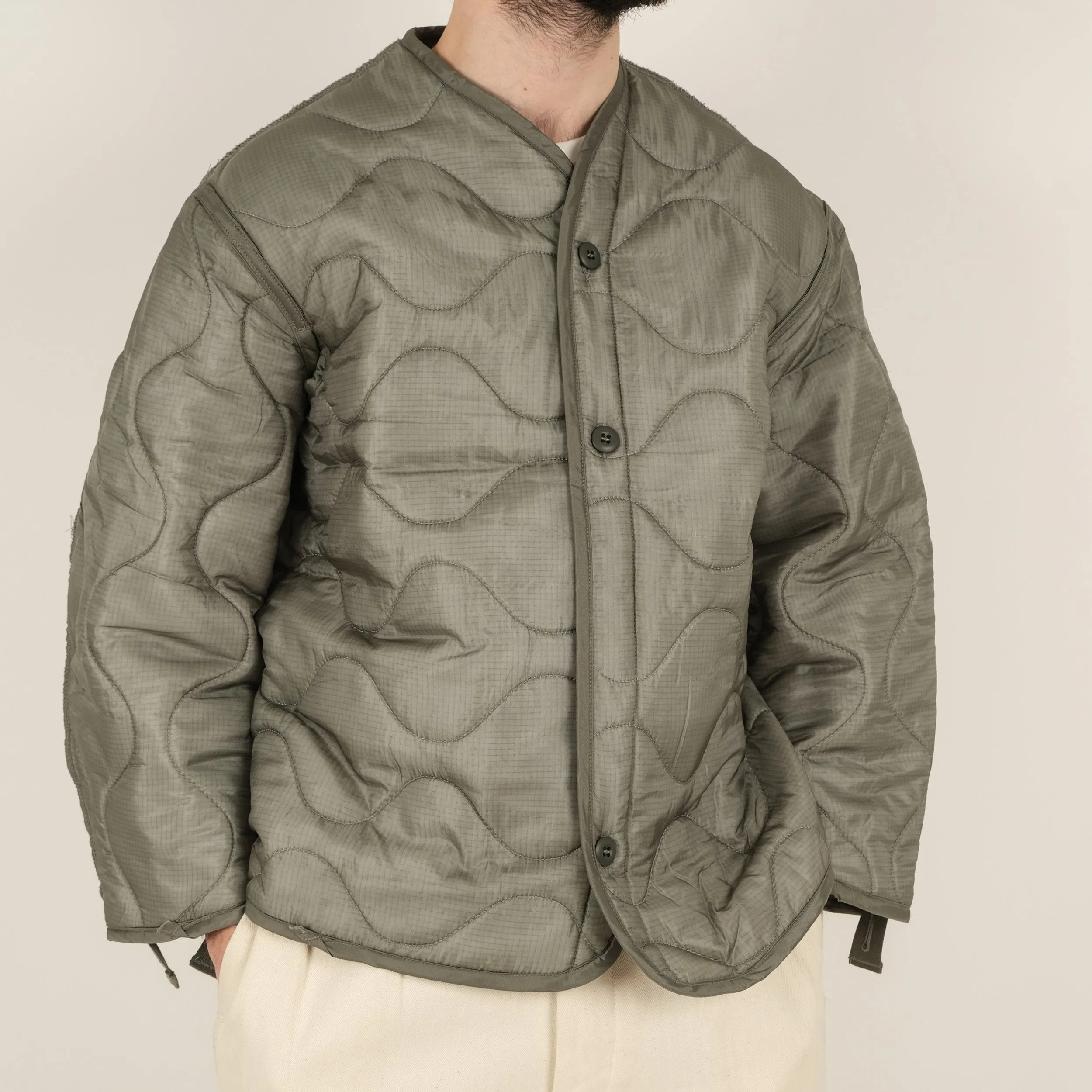 DEADSTOCK GREY DOWN LINER JACKET