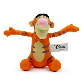 Dog Toy Squeaker Plush - Winnie the Pooh Tiggers Arms Up Sitting Pose by Buckle-Down