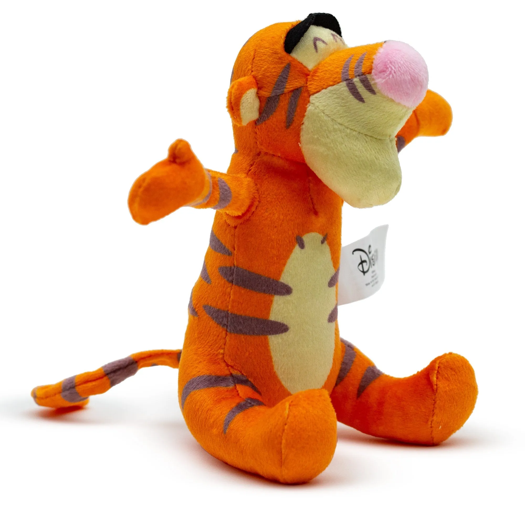 Dog Toy Squeaker Plush - Winnie the Pooh Tiggers Arms Up Sitting Pose by Buckle-Down