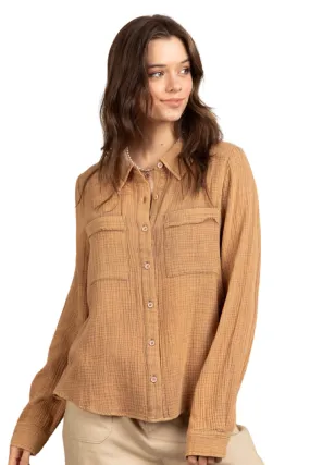 Dreaming of Fall top in Mocha *ARRIVING 7/29