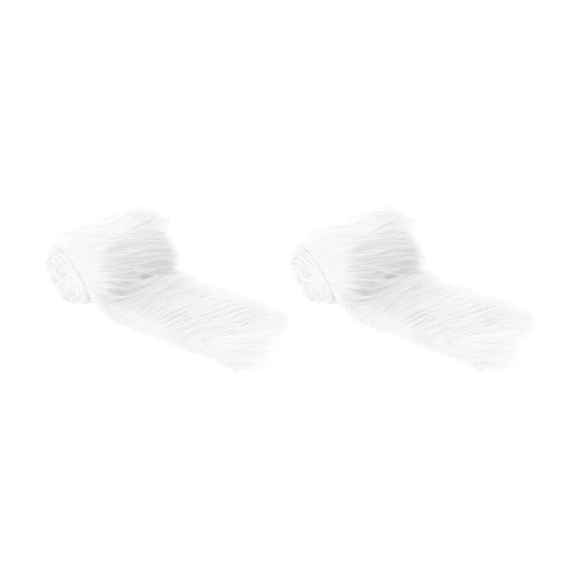 FabricLA Mohair Shaggy Faux Fur Fabric - Pre Cut Strips | Trim Ribbon | DIY Craft, Hobby, Costume, Decoration - Pack of 2
