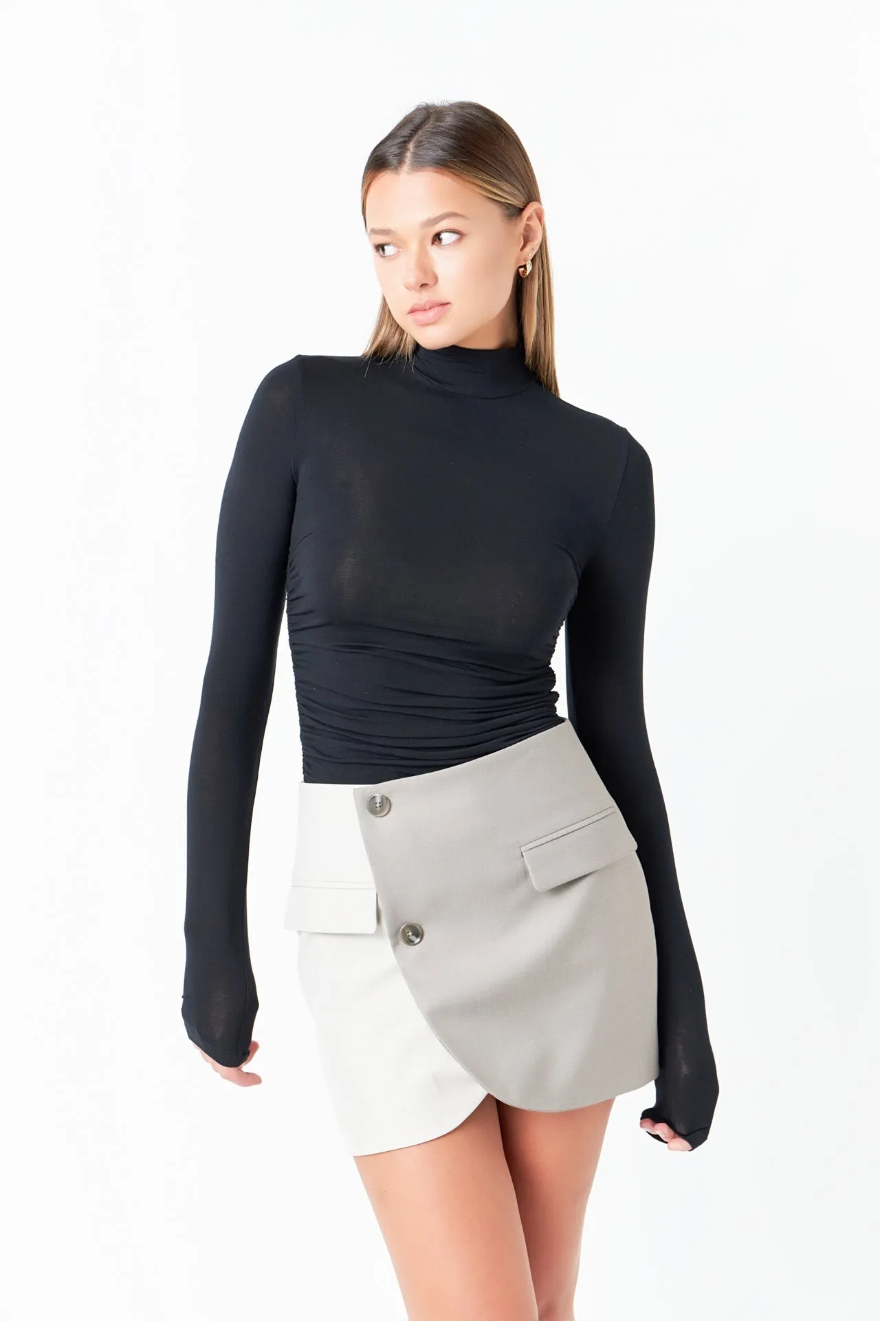 Grey Lab - Colorblock Mini Skirt
