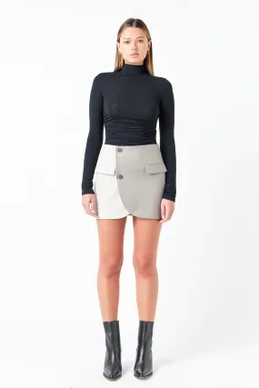 Grey Lab - Colorblock Mini Skirt
