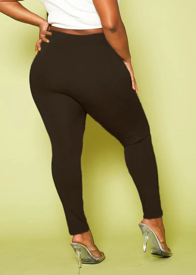 Hi Curvy Plus Size Compression High Waist Leggings