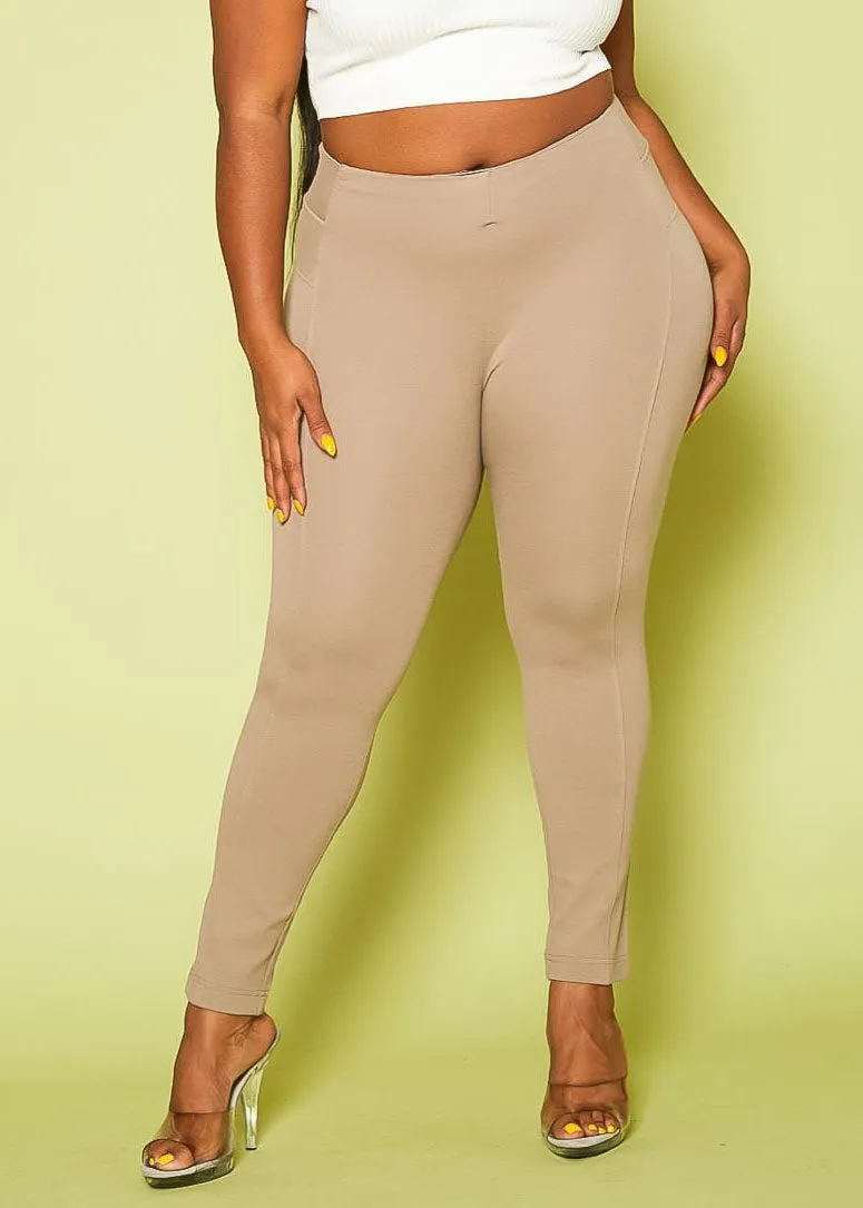 Hi Curvy Plus Size Compression High Waist Leggings