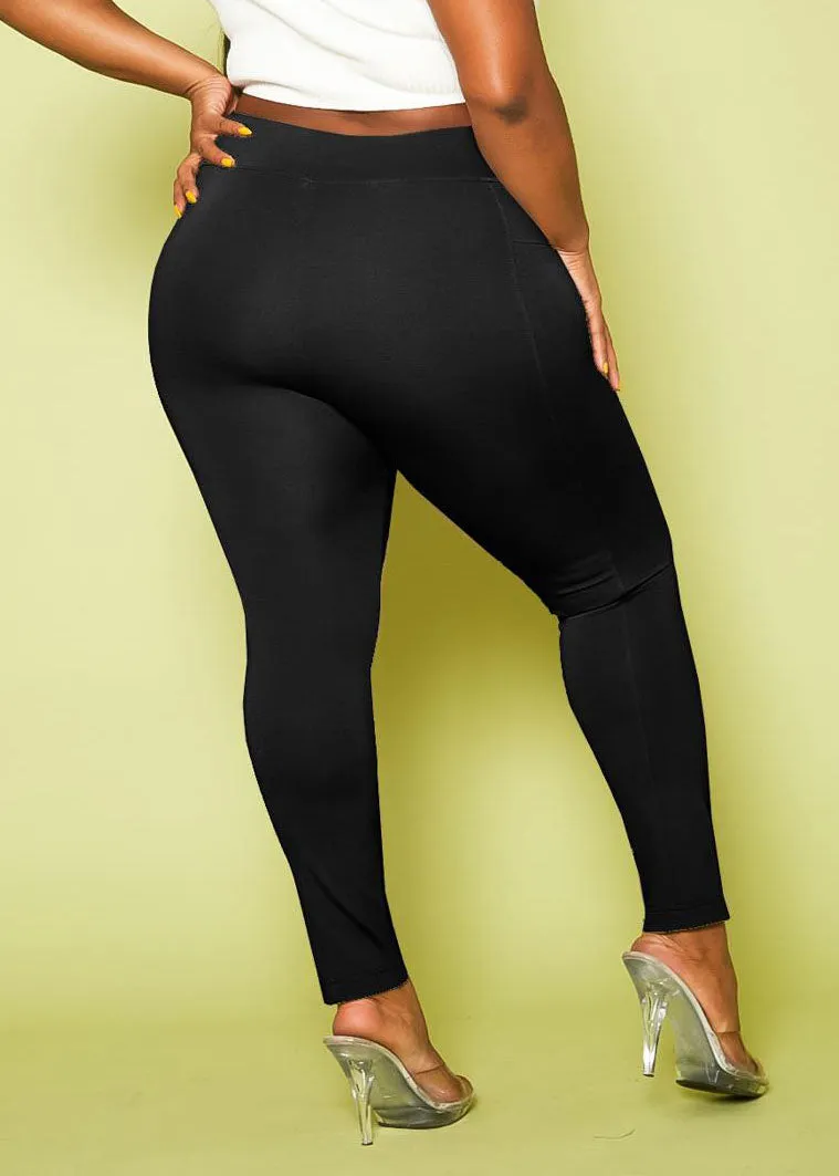 Hi Curvy Plus Size Compression High Waist Leggings