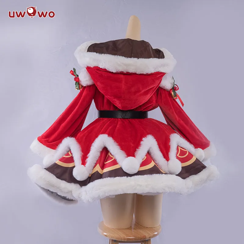 【In Stock】Uwowo Game Genshin Impact Christmas Holiday Barbara Cosplay Costume
