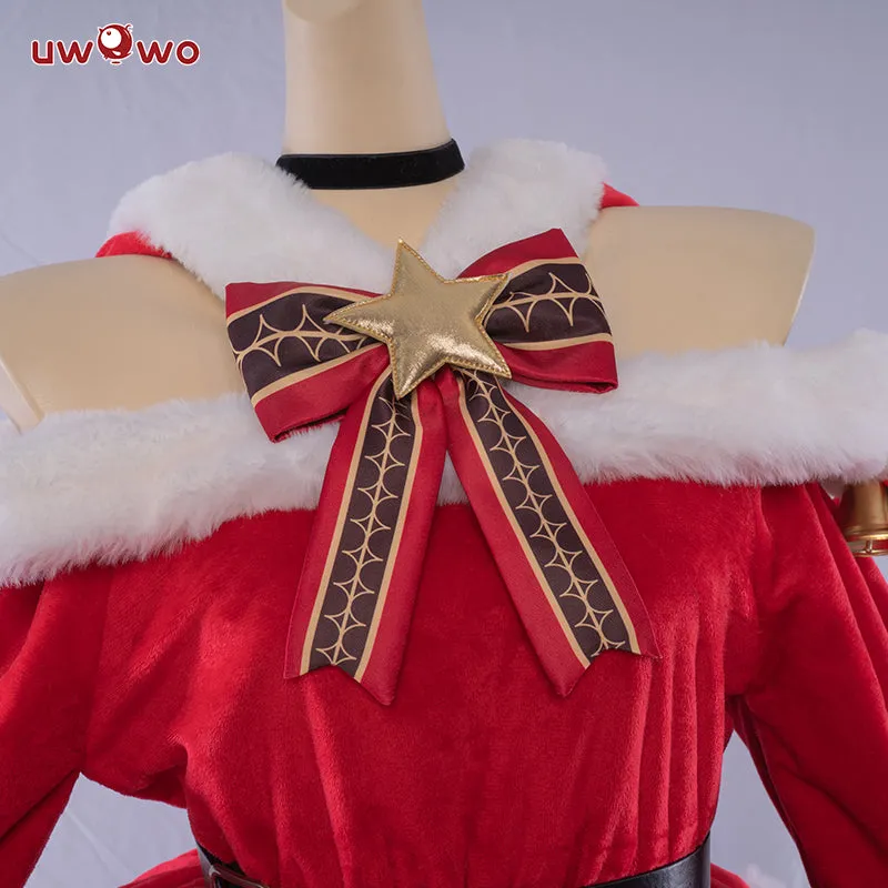 【In Stock】Uwowo Game Genshin Impact Christmas Holiday Barbara Cosplay Costume