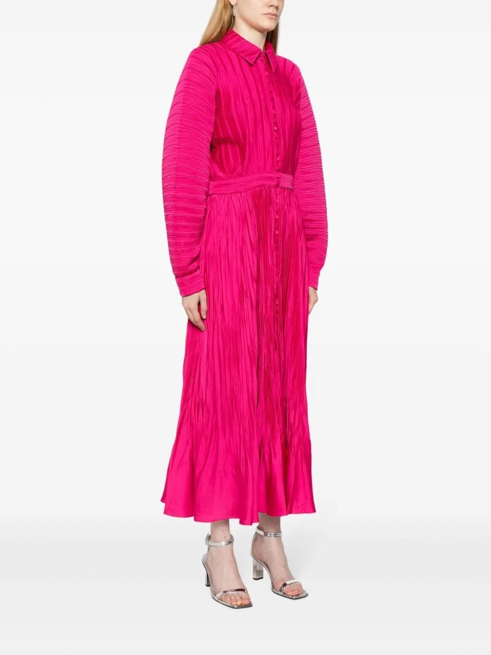 INDIANA L/S WOVEN MIDI DRESS