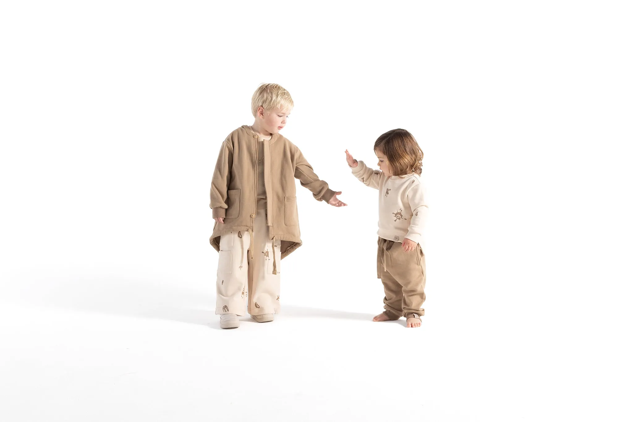 Kids Terry Sweatshirt - Beige
