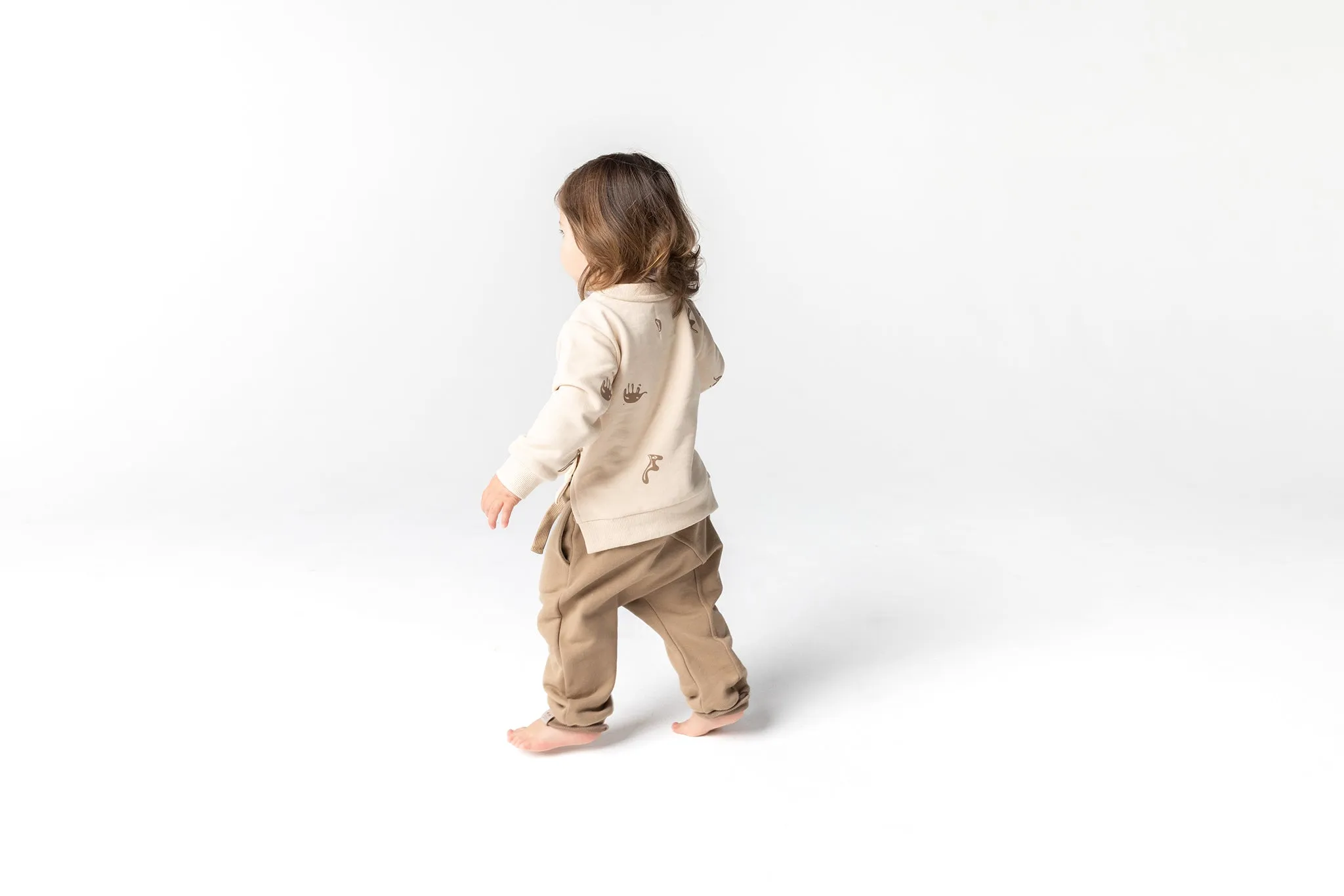 Kids Terry Sweatshirt - Beige