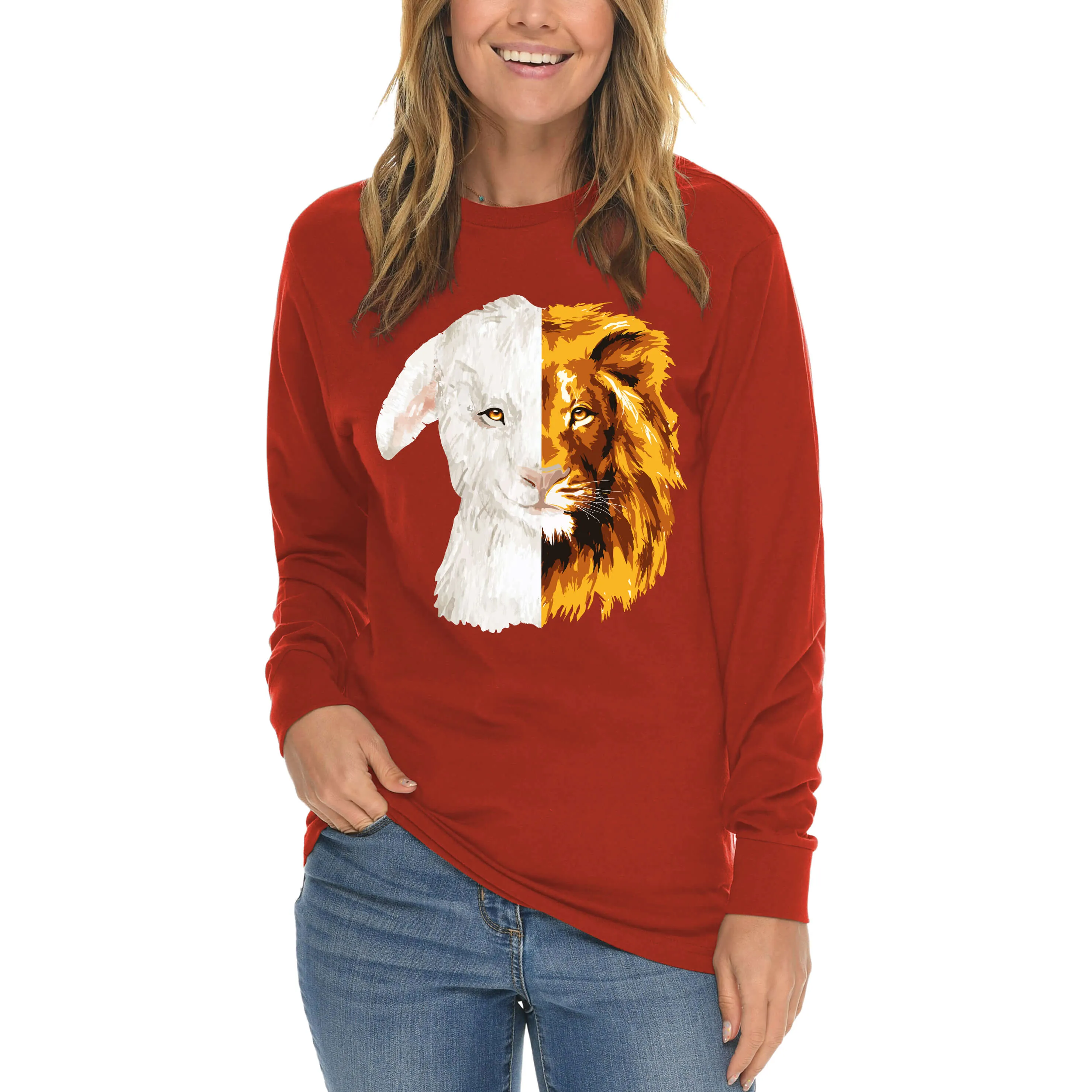 Lion And The Lamb Long Sleeve T Shirt
