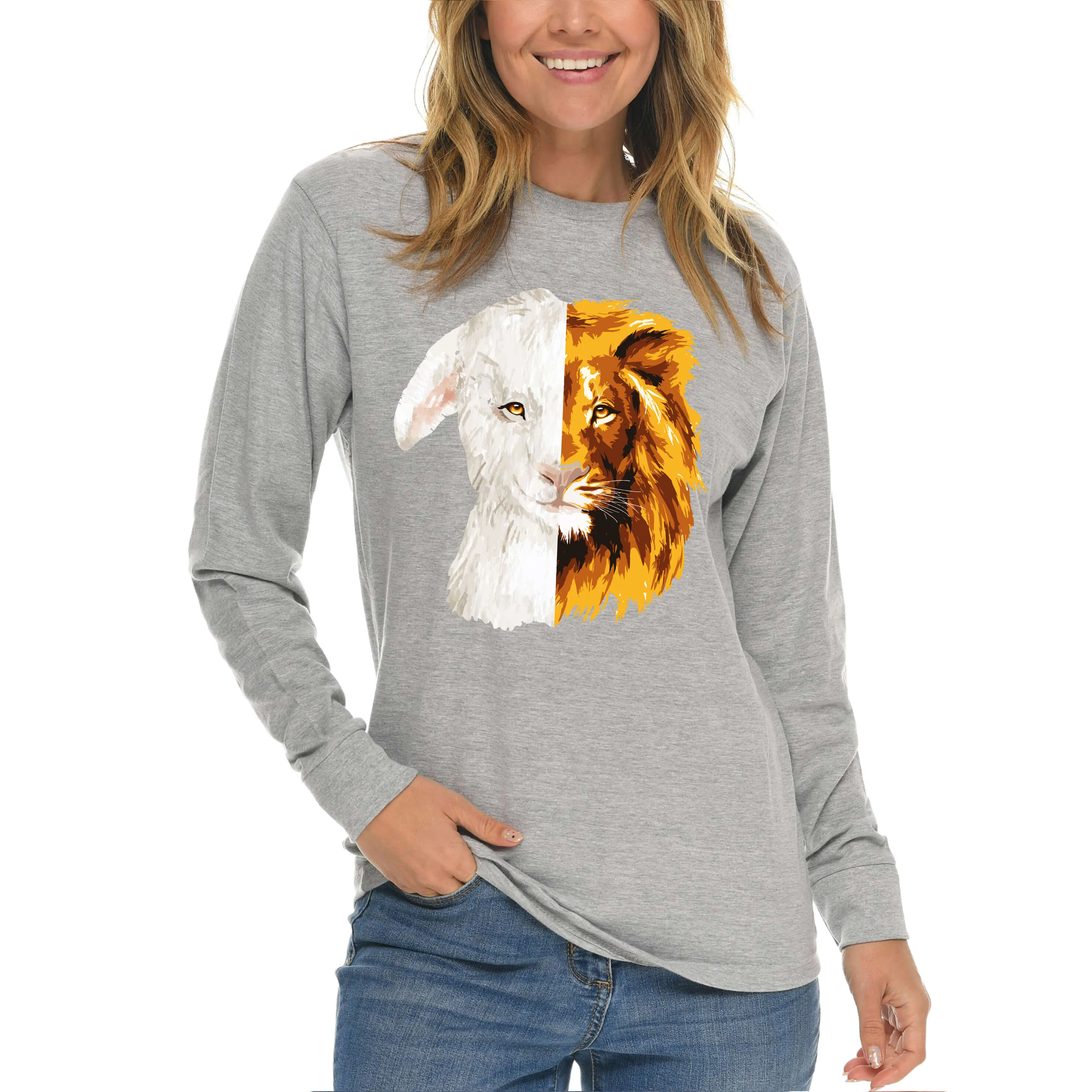 Lion And The Lamb Long Sleeve T Shirt